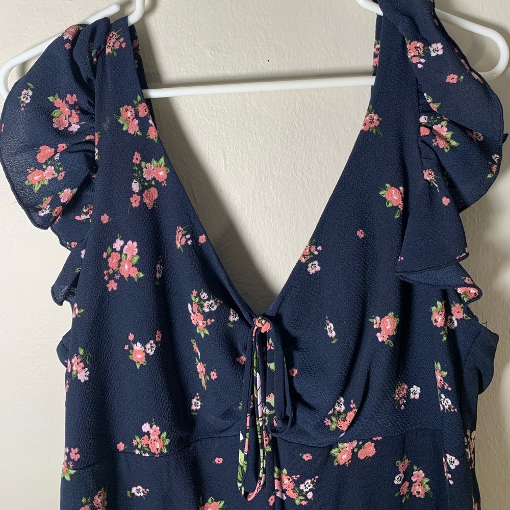 Extra-Long Floral Maxi Dress